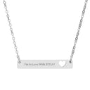 CUTOUT HEART BAR NECKLACE | قلادة قلب مفرغ