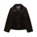 Faux Leather Women Jacket جاكيت نسائي جلد صناعي بأكمام طويلة Reversible Jacket بتصميم أنيق 2025