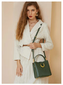 Genuine Leather Handbag حقيبة يد نسائية من الجلد الطبيعي Crossbody & Shoulder Bag أنيقة