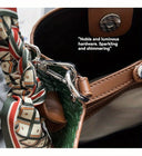 Fashion Bucket Bag حقيبة نسائية Bucket Bag أنيقة بتصميم Woven Effect مع Shoulder & Crossbody Strap