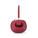 Luxury Round Handbag حقيبة يد نسائية دائرية Mini Shoulder Bag بتصميم أنيق من PU Leather