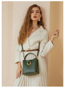 Genuine Leather Handbag حقيبة يد نسائية من الجلد الطبيعي Crossbody & Shoulder Bag أنيقة