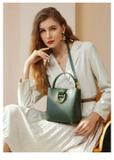 Genuine Leather Handbag حقيبة يد نسائية من الجلد الطبيعي Crossbody & Shoulder Bag أنيقة