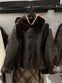 Faux Leather Women Jacket جاكيت نسائي جلد صناعي بأكمام طويلة Reversible Jacket بتصميم أنيق 2025